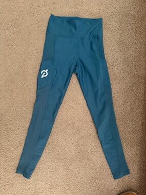 Peloton Blue Waistband Leggings
